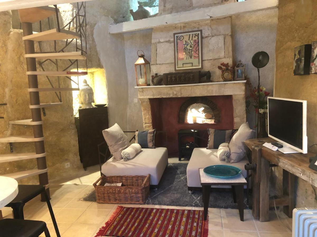 Troglodyte Loft 2 Lägenhet Thoré-la-Rochette Exteriör bild