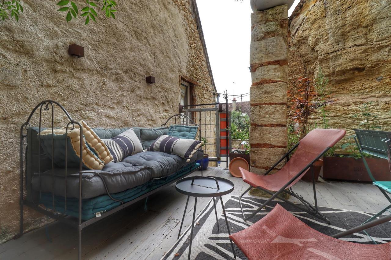 Troglodyte Loft 2 Lägenhet Thoré-la-Rochette Exteriör bild
