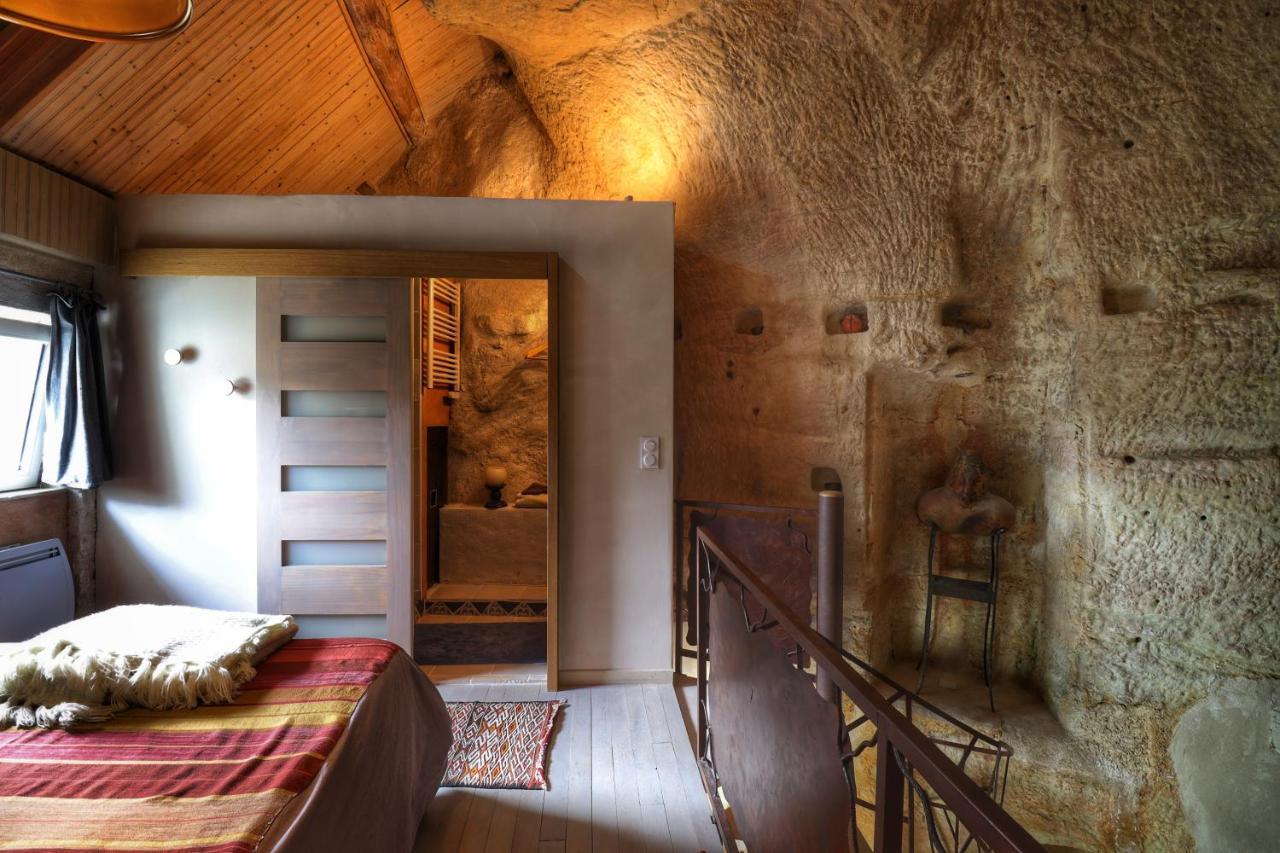 Troglodyte Loft 2 Lägenhet Thoré-la-Rochette Exteriör bild
